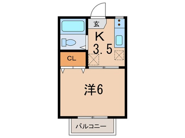 大山コ－ポの物件間取画像